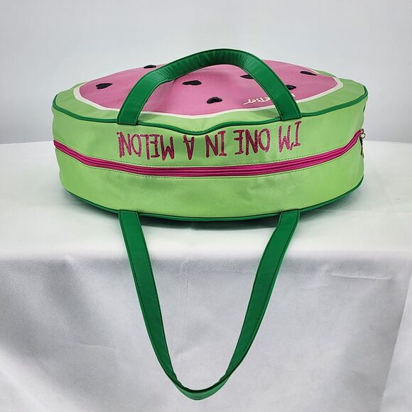 Betsey Johnson Watermelon I'm One In A Melon Insulated Cooler Tote Bag - Picture 7 of 12
